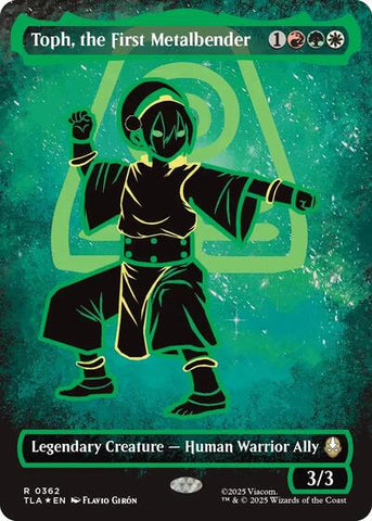 Toph, the First Metalbender (Borderless) (Neon Ink Foil) (Avatar: The Last Airbender) Near Mint Foil