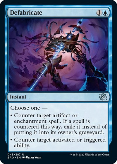 Defabricate (The Brothers' War) Near Mint Foil