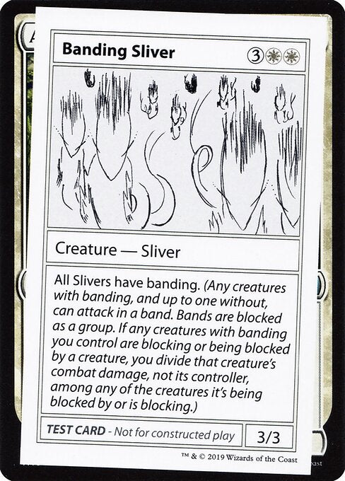 Banding Sliver (No PW Symbol) (Mystery Booster Test Print 2021) Near Mint