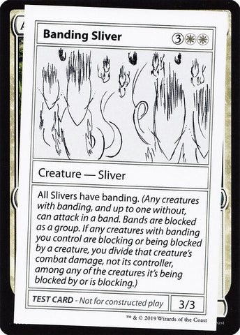 Banding Sliver (No PW Symbol) (Mystery Booster Test Print 2021) Near Mint