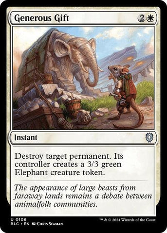 Generous Gift (Commander: Bloomburrow) Near Mint