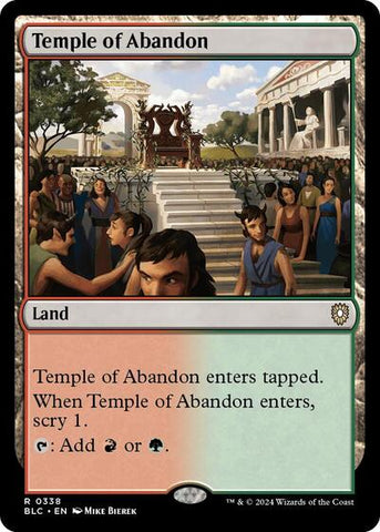 Temple of Abandon (Commander: Bloomburrow) Near Mint