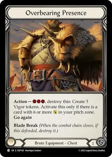 Overbearing Presence (Super Slam) Near Mint