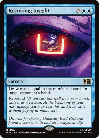 Recurring Insight (Surge Foil) (Commander: Marvel Super Heroes) Near Mint Foil