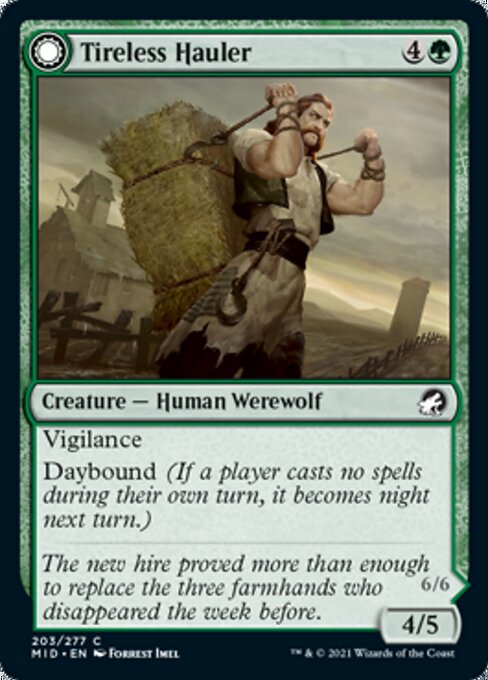 Tireless Hauler / Dire-Strain Brawler (Innistrad: Midnight Hunt) Near Mint