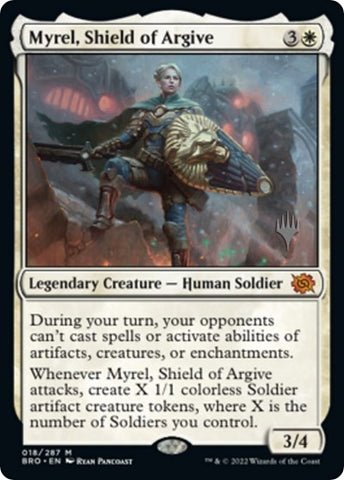 Myrel, Shield of Argive (Promo Pack: The Brothers War) Near Mint Foil
