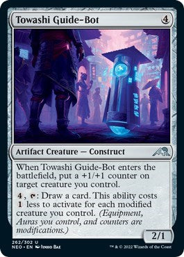 Towashi Guide-Bot (Kamigawa: Neon Dynasty) Near Mint Foil