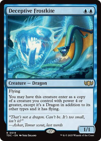Deceptive Frostkite (Commander: Tarkir: Dragonstorm) Near Mint