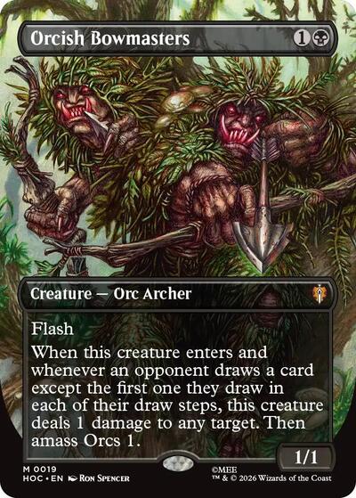 Orcish Bowmasters (Borderless) (The Hobbit: Eternal-Legal) Near Mint Foil