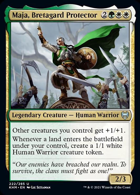 Maja, Bretagard Protector (Kaldheim) Near Mint Foil
