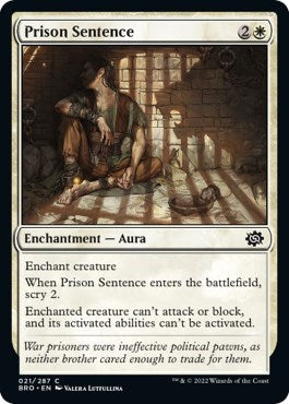 Prison Sentence (The Brothers' War) Near Mint