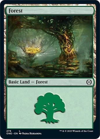 Forest (276) (Phyrexia: All Will Be One) Near Mint