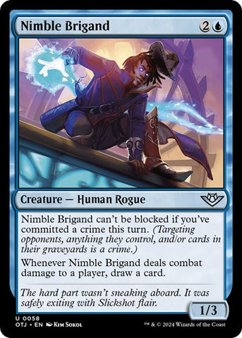 Nimble Brigand (Outlaws of Thunder Junction) Near Mint Foil