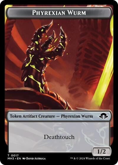 Phyrexian Wurm Token (0017) (Modern Horizons 3) Near Mint