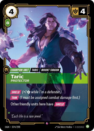 Taric Protector (Origins) Near Mint Foil