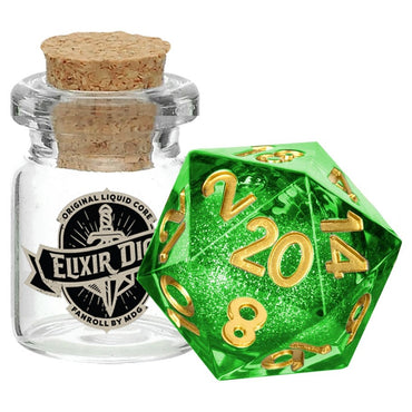 FanRoll D20 18mm Elixir Liquid Core Aegis of Hope