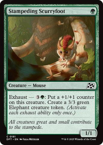 Stampeding Scurryfoot (Aetherdrift) Near Mint Foil