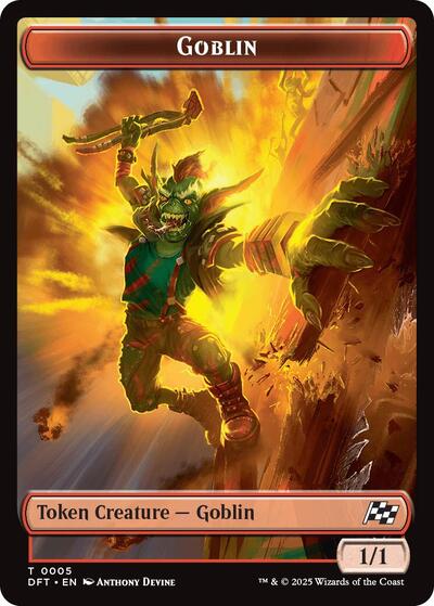 Goblin / Thopter (0010) Double-Sided Token (Aetherdrift) Near Mint Foil
