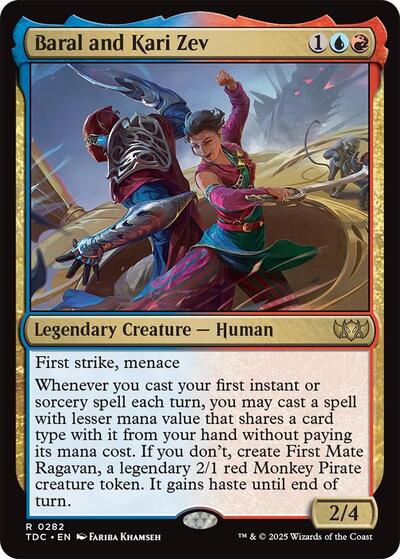 Baral and Kari Zev (Commander: Tarkir: Dragonstorm) Near Mint