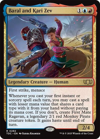 Baral and Kari Zev (Commander: Tarkir: Dragonstorm) Near Mint