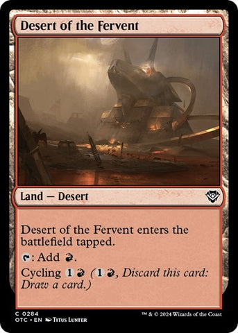 Desert of the Fervent (Commander: Outlaws of Thunder Junction) Near Mint