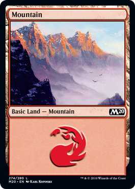 Mountain (274) (Magic 2020 Core Set) Near Mint Foil
