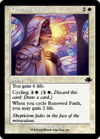 Renewed Faith (Retro Frame) (Dominaria Remastered) Near Mint