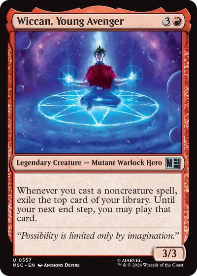 Wiccan, Young Avenger (Commander: Marvel Super Heroes) Near Mint Foil