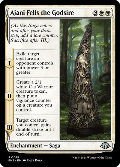 Ajani Fells the Godsire (Modern Horizons 3) Near Mint Foil