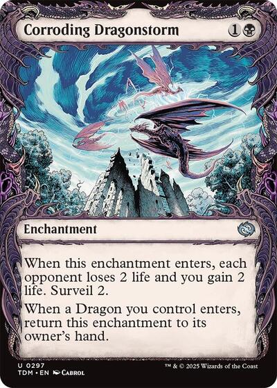 Corroding Dragonstorm (Showcase) (Tarkir: Dragonstorm) Near Mint