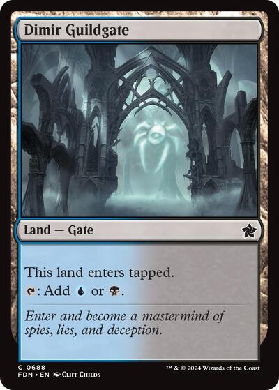 Dimir Guildgate (Foundations) Near Mint