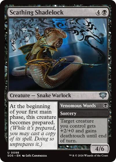 Scathing Shadelock (Secrets of Strixhaven) Near Mint Foil