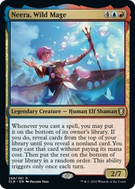 Neera, Wild Mage (Commander Legends: Battle for Baldur's Gate) Near Mint Foil