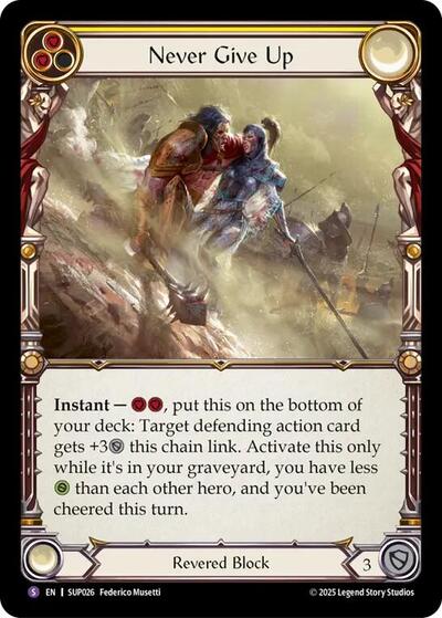 Never Give Up (Super Slam) Near Mint