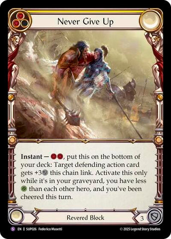 Never Give Up (Super Slam) Near Mint