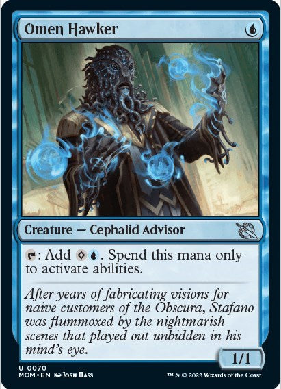 Omen Hawker (March of the Machine) Light Play Foil
