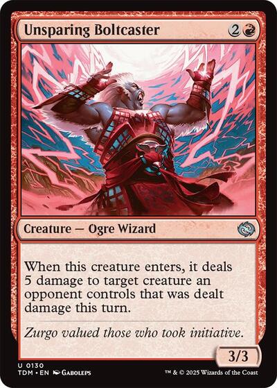 Unsparing Boltcaster (Tarkir: Dragonstorm) Near Mint Foil
