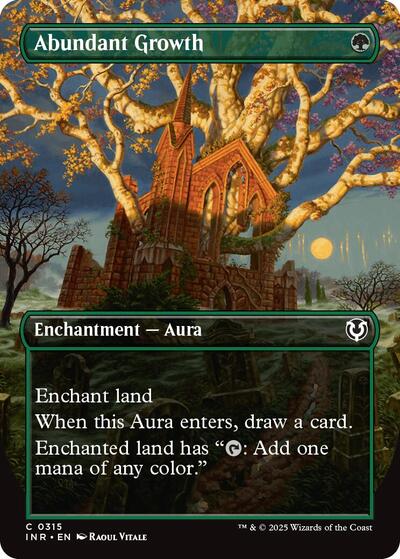 Abundant Growth (Borderless) (Innistrad Remastered) Near Mint Foil