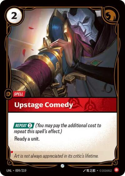 Upstage Comedy (Unleashed) Near Mint Foil