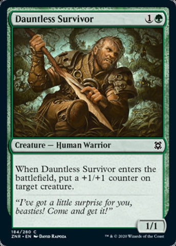 Dauntless Survivor (Zendikar Rising) Near Mint Foil