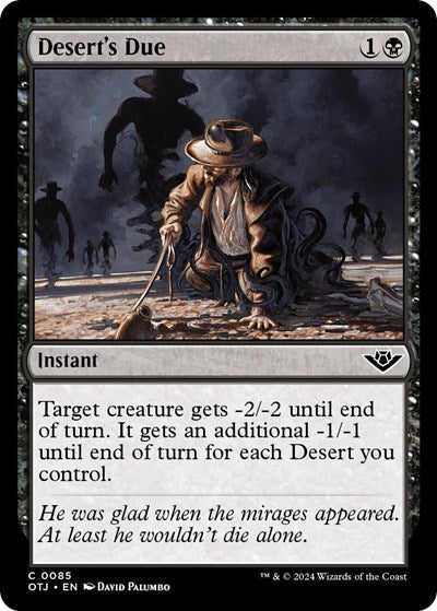Desert's Due (Outlaws of Thunder Junction) Near Mint Foil