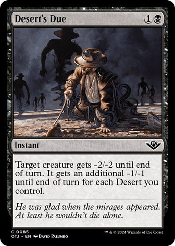 Desert's Due (Outlaws of Thunder Junction) Near Mint Foil