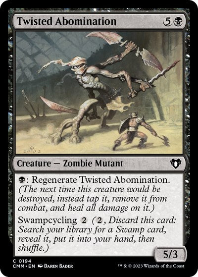 Twisted Abomination (Commander Masters) Near Mint Foil
