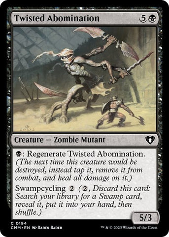 Twisted Abomination (Commander Masters) Near Mint Foil