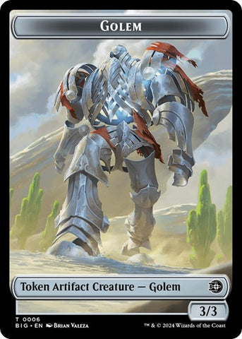 Golem Token (Outlaws of Thunder Junction: The Big Score) Near Mint