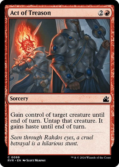 Act of Treason (Ravnica Remastered) Near Mint Foil