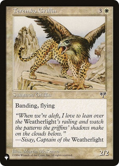 Teremko Griffin (The List) Near Mint