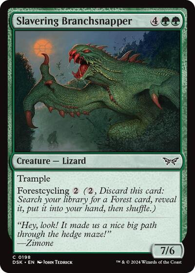 Slavering Branchsnapper (Duskmourn: House of Horror) Near Mint Foil