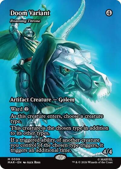 Doom Variant - Roaming Throne (Borderless) (Marvel Eternal-Legal) Near Mint