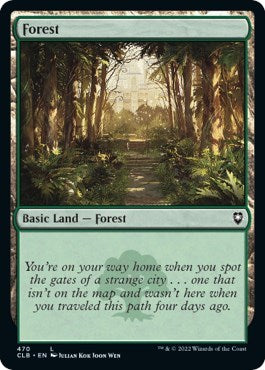 Forest (470) (Commander Legends: Battle for Baldur's Gate) Near Mint Foil